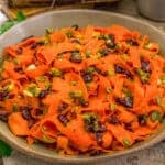Close up of Holiday Carrot Salad