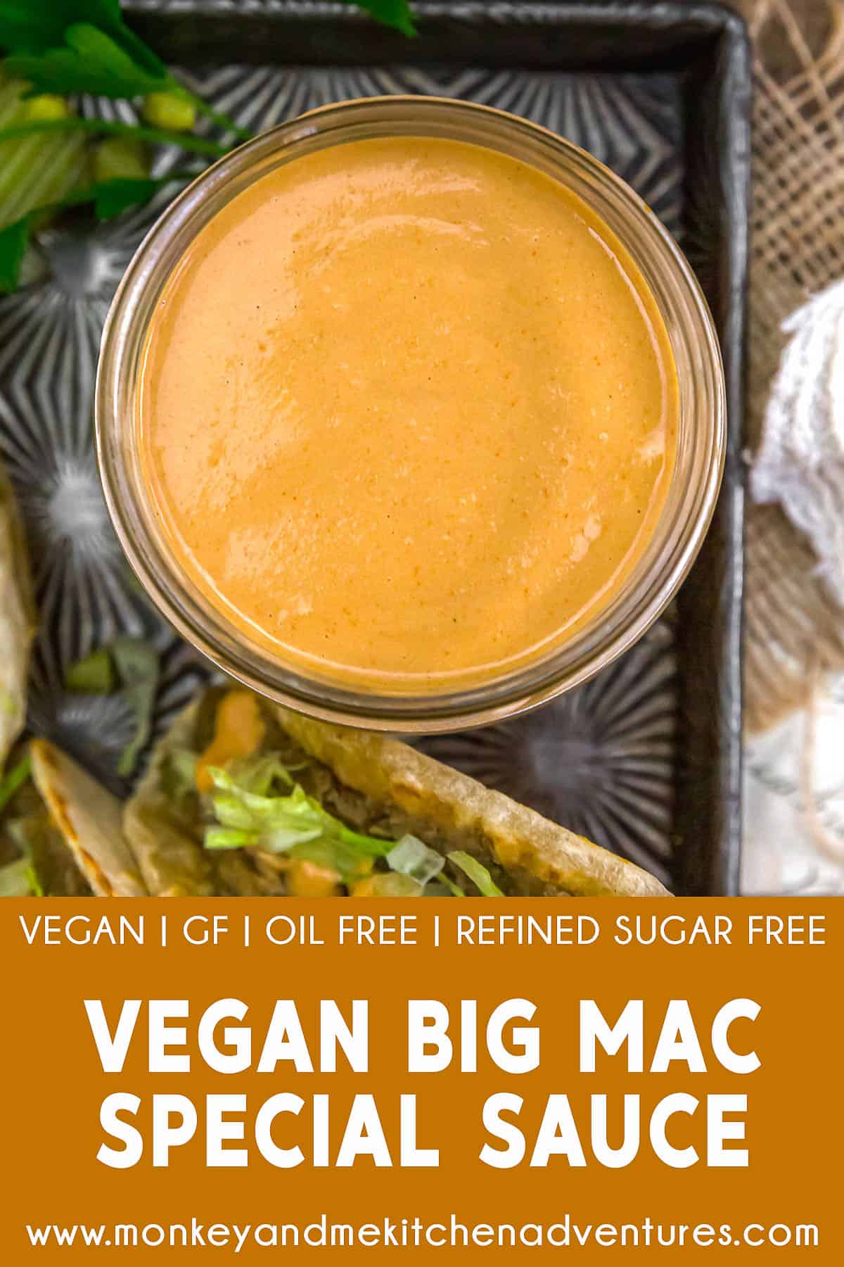 Vegan Big Mac Special Sauce with text description