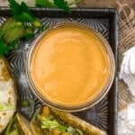 Close up of Vegan Big Mac Special Sauce