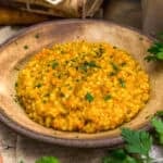 Bowl of Vegan Pumpkin Pastina