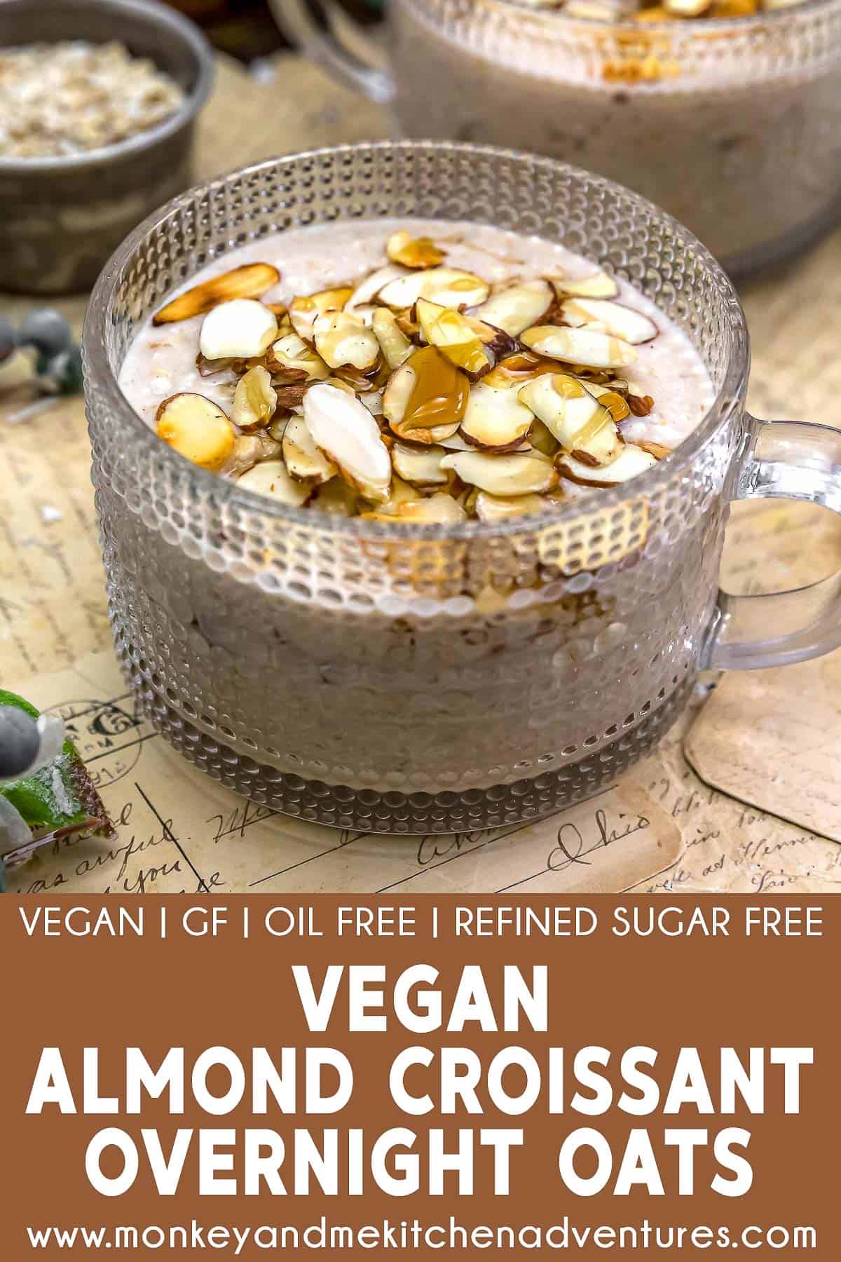 Vegan Almond Croissant Overnight Oats