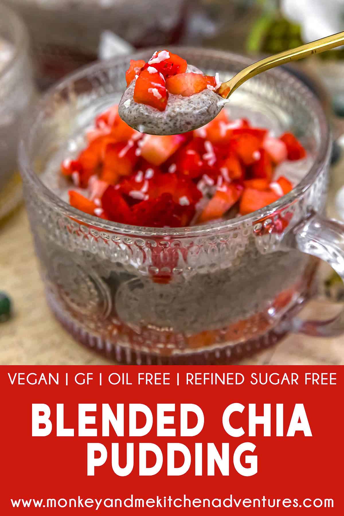 Blended Chia Pudding with text description