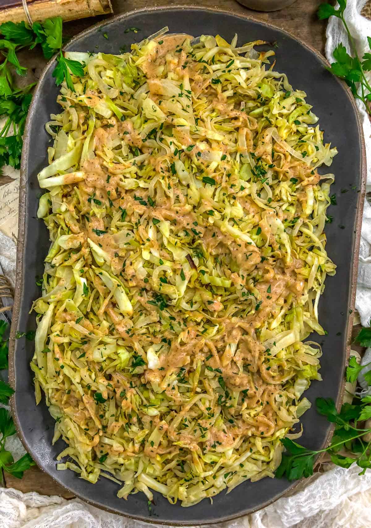Lebanese Roasted Cabbage and Onions