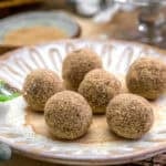 Plate of Healthy Churro Date Bliss Balls