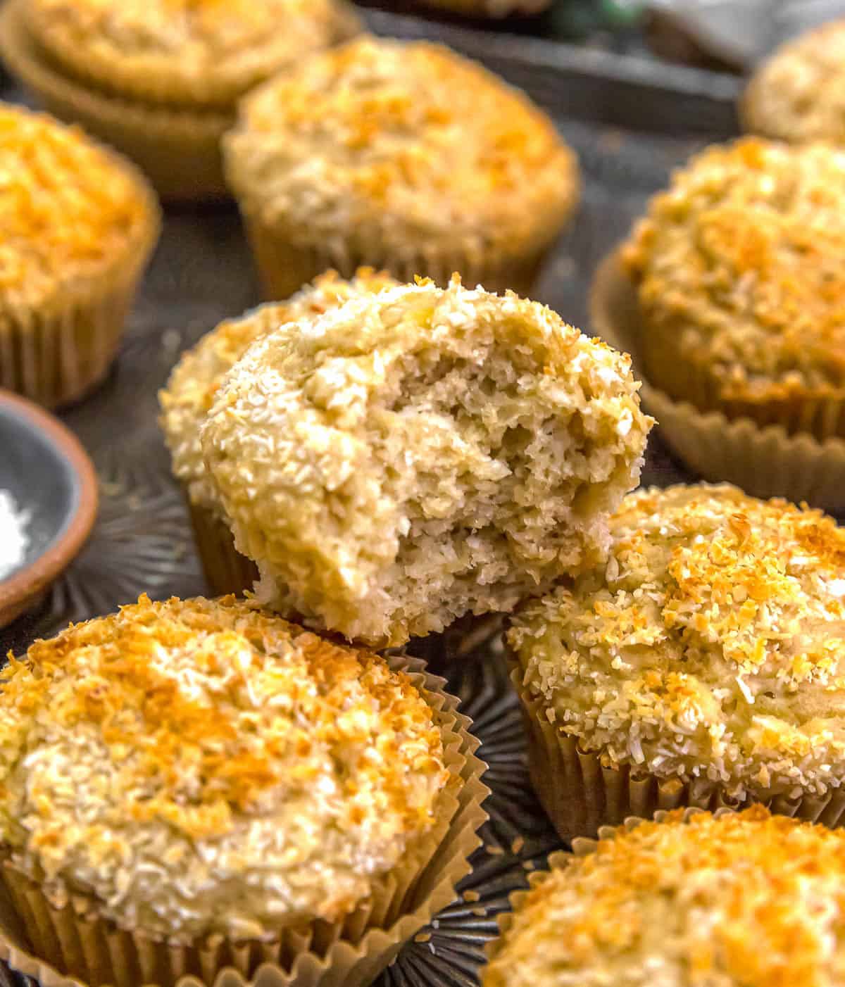 Eaten Healthy Vegan Coconut Pineapple Muffin