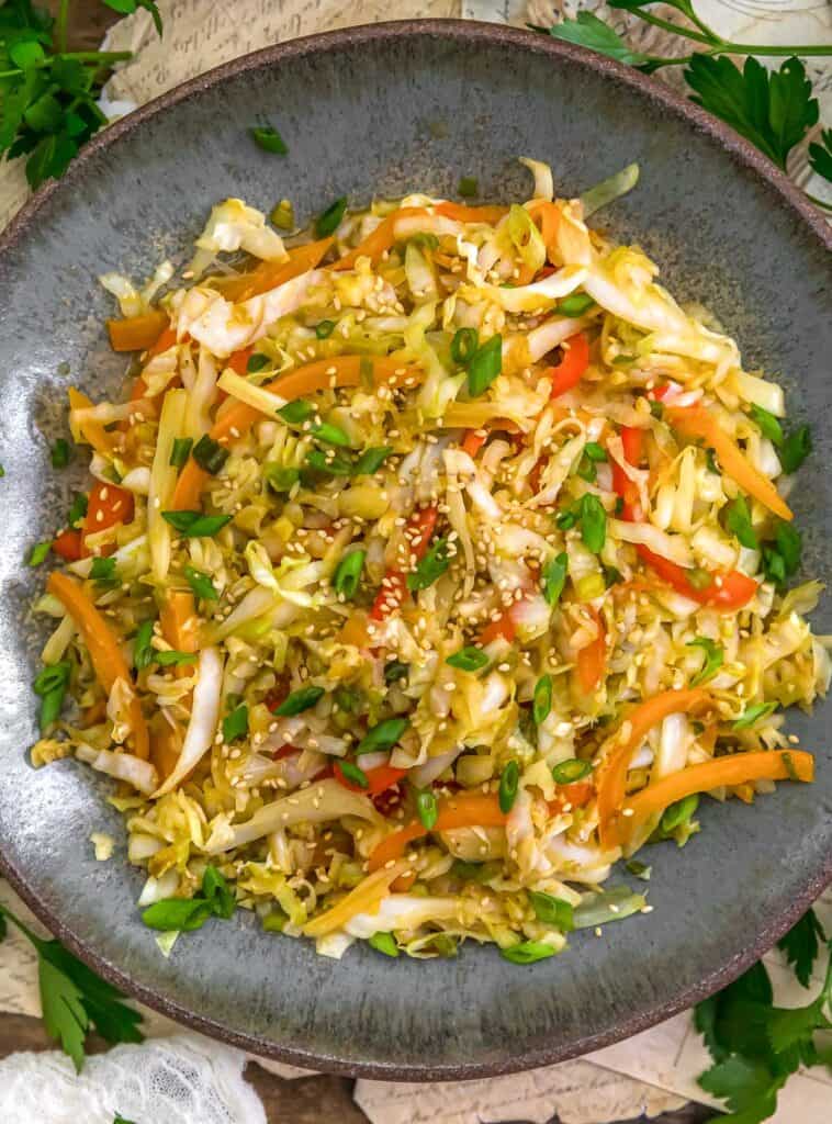 Cabbage Rice Asian Fast and Easy Asian Cabbage Stir Fry - Monkey and Me Kitchen Adventures