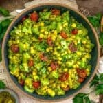 Bowl of Pickled Jalapeño Avocado Corn Salad