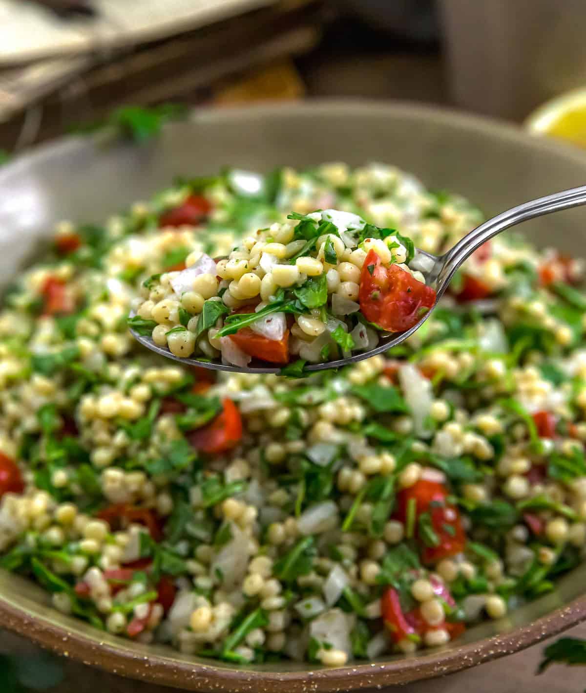 Spoonful of Lemon Arugula Couscous Salad