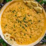 Top view of Creamy Italian Bean Skillet