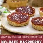 No-Bake Raspberry Coconut Treats with text description