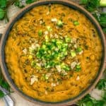 Bowl of Vegan Marry Me Creamy Enchilada Bean Skillet