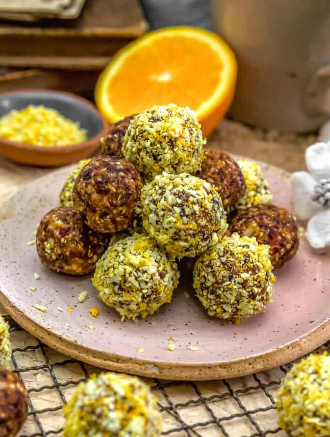 Pile of Cranberry Orange Bliss Balls