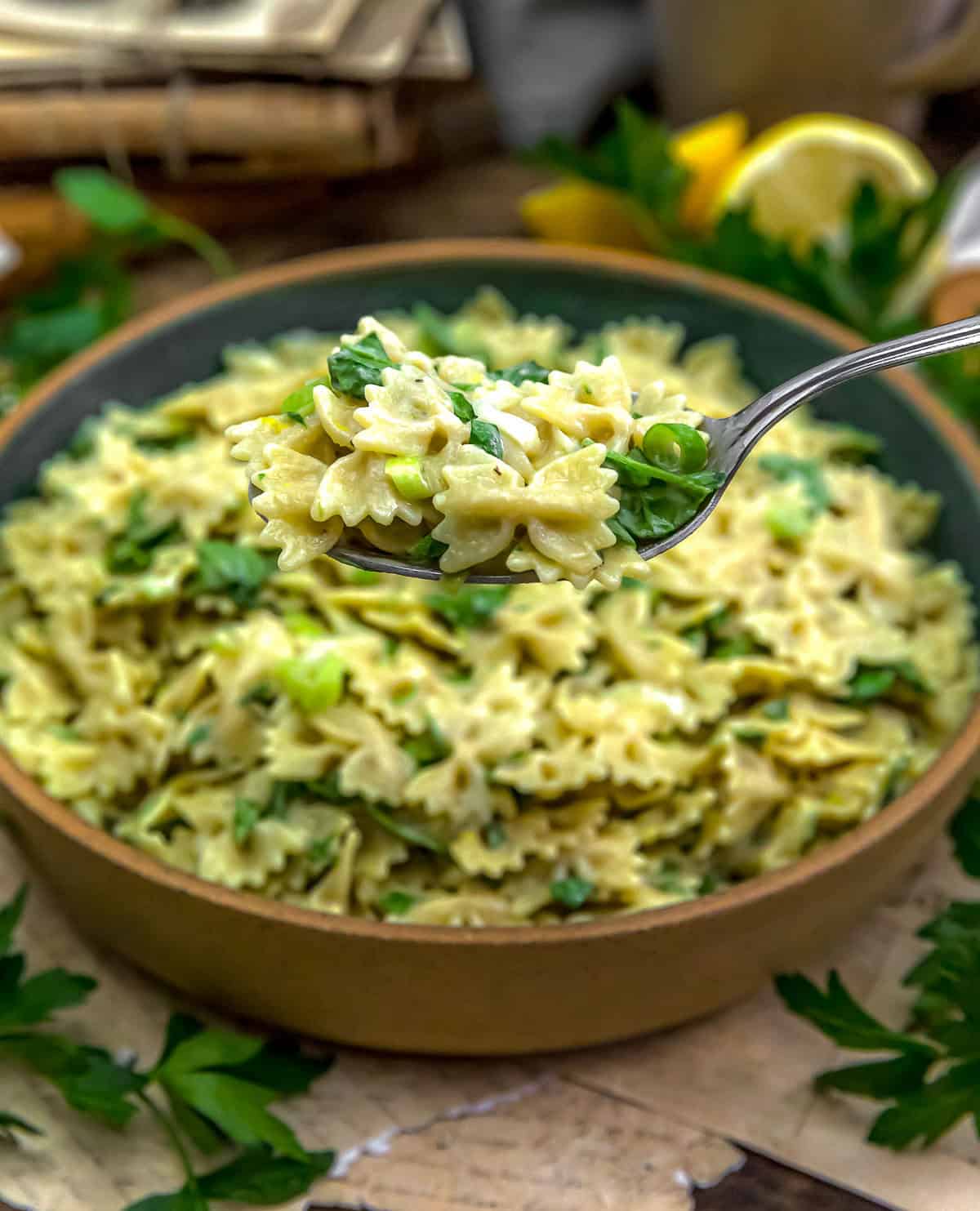 Spoonful of Italian Lemon Pasta Salad