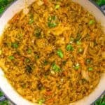 Skillet of Easy Gochujang Cabbage Fried Rice