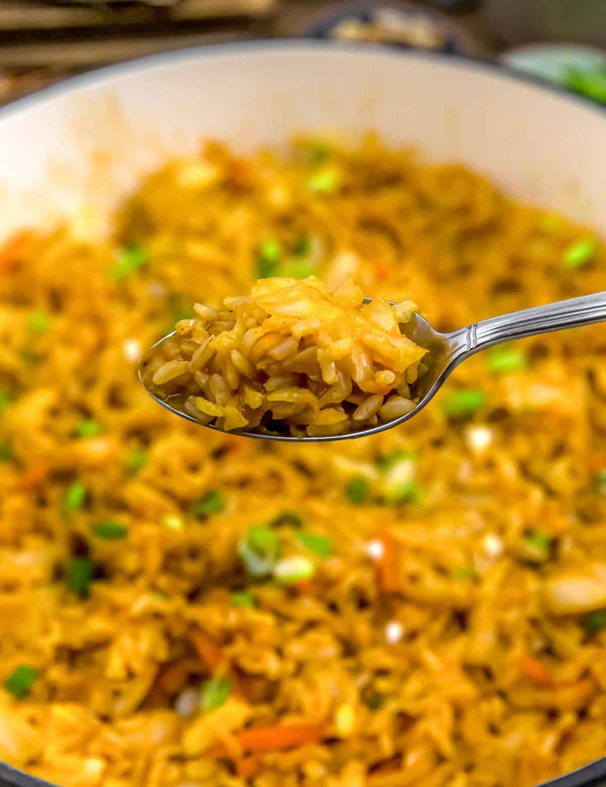 Spoonful of Easy Gochujang Cabbage Fried Rice